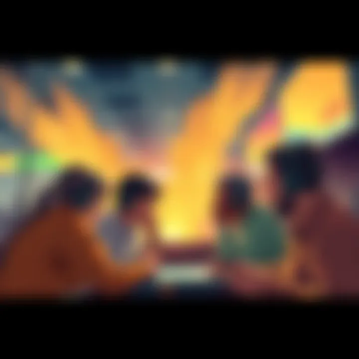 Polymarket Betrayal: A Visual Commentary on Trust Issues A dramatic digital illustration depicting frustrated bettors facing a malfunctioning device in a betting scenario