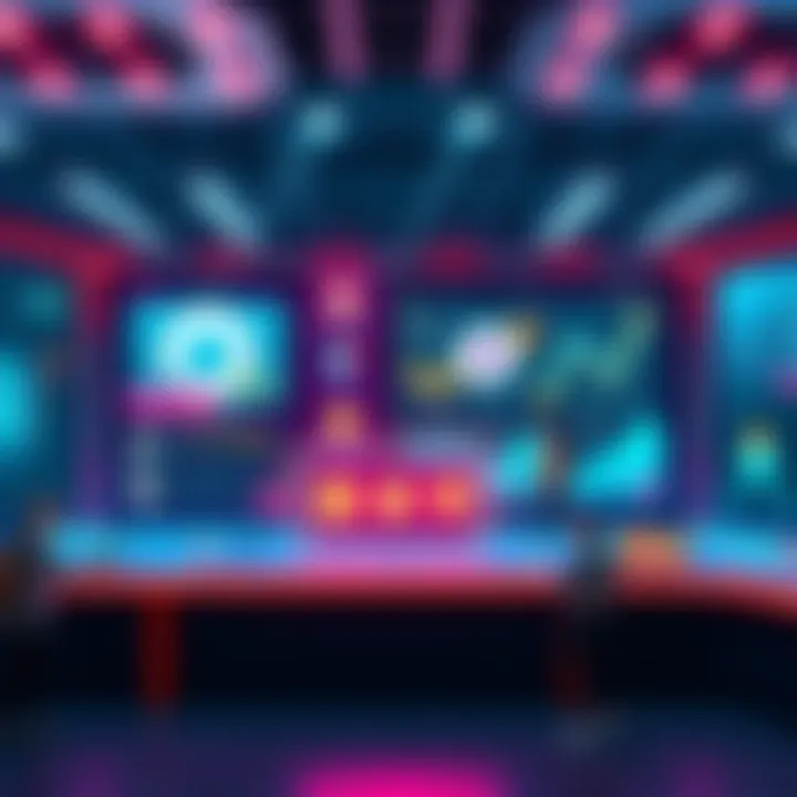 A visual representation of Polymarket and Kalshi platforms showcasing their interface with users engaging in decentralized activities.