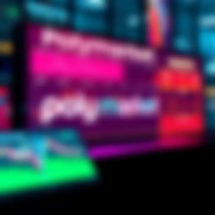 A digital display showing Polymarket's new platform for private company valuation predictions with Nasdaq data analysis