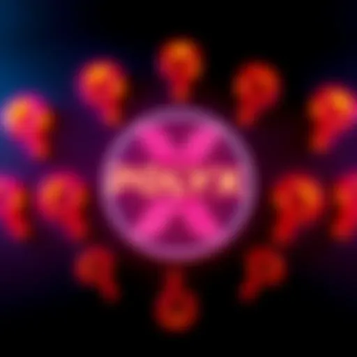 A graphic showing the Polyx/Poltfax logo surrounded by question marks, symbolizing uncertainty about its trustworthiness and Elon Musk's endorsement.