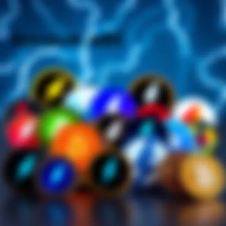 A collection of different Lightning wallet logos displayed together