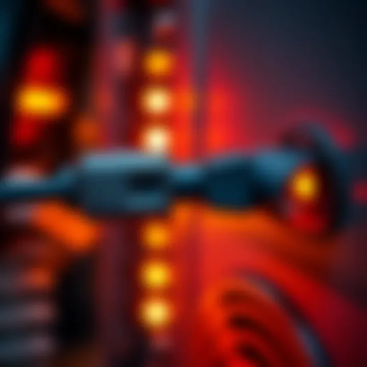 A close-up of a safe power extension cord connected to an Antminer Z15 miner, demonstrating proper setup to avoid overheating.