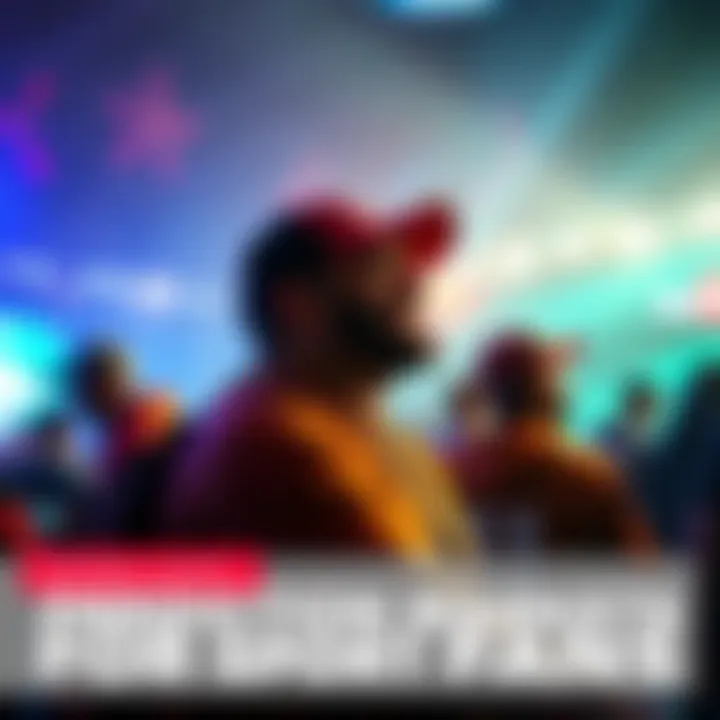 A graphic showing sports fans engaging in a digital platform for making predictions and bets on games.