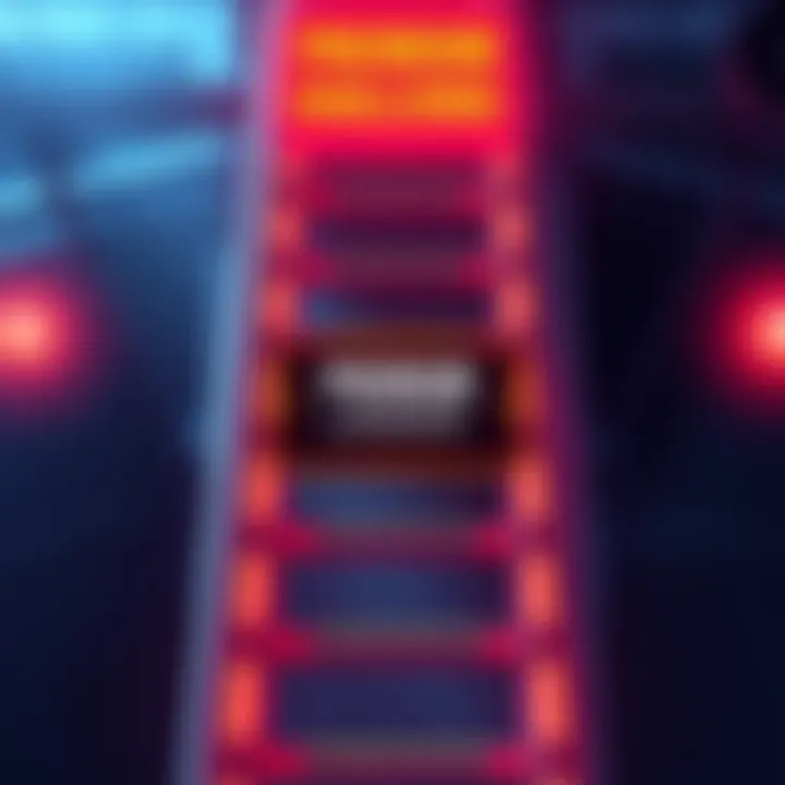 A graphic showing a challenge ladder with a highlighted premium purchase option