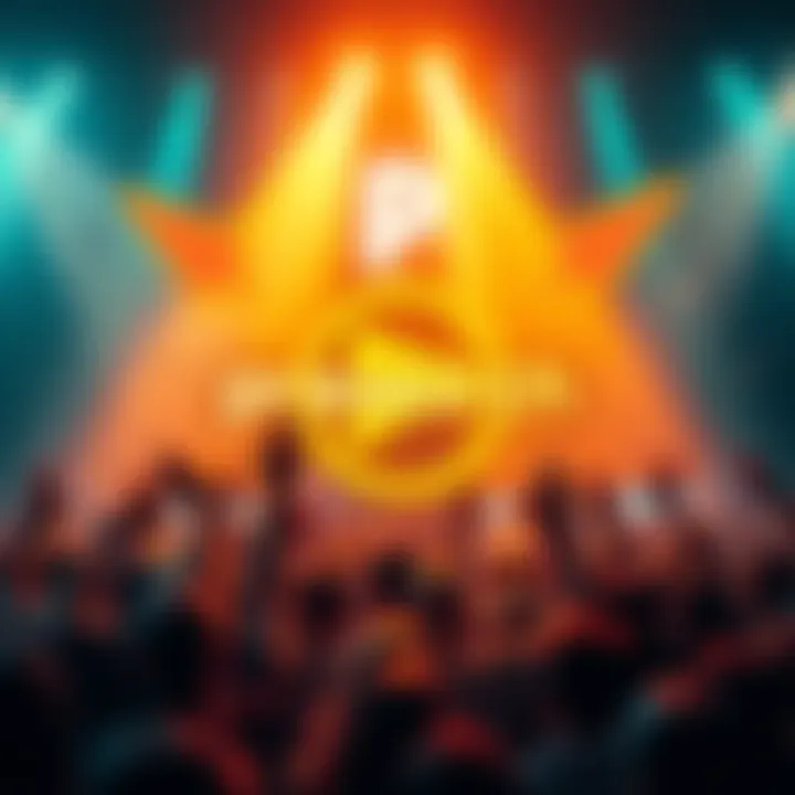 Graphic showing the Presearch logo with arrows indicating a token swap and community excitement