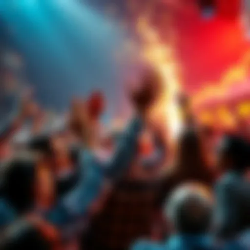 People excitedly celebrating as the price hits a new milestone of .1, with charts showing upward trends in the background.