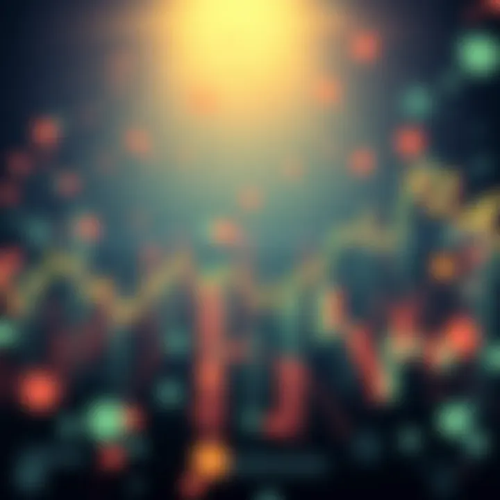 A graph showing a stable price line around 70k amidst fluctuating market indicators and global conflict symbols.