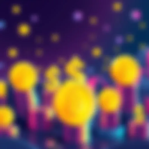 Illustration showing various Principal Tokens with dollar signs, highlighting investment options for different amounts, including a focus on AVLT token.