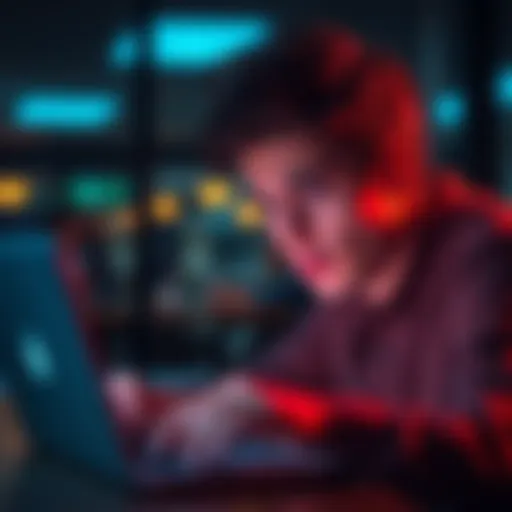 A person looking at a laptop with a concerned expression, symbolizing questions about privacy and provider honesty.