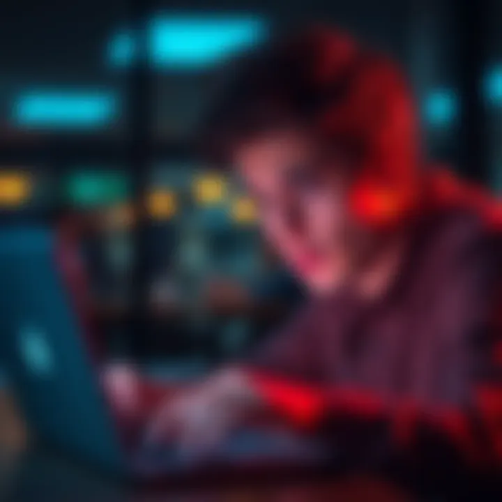 A person looking at a laptop with a concerned expression, symbolizing questions about privacy and provider honesty.