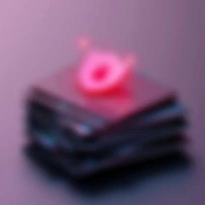 Several crypto debit cards stacked with a privacy shield symbol on top, showcasing flat fee icons and a digital payment feature
