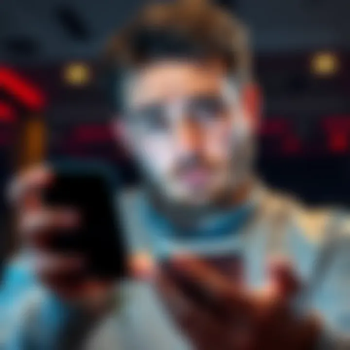 Understanding Private Keys A person looking confused while holding a private key and a digital wallet on their phone, illustrating the struggle with cryptocurrency security.
