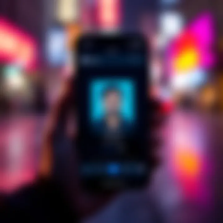 A smartphone screen showing a profile picture that failed to update, displaying the old image instead.