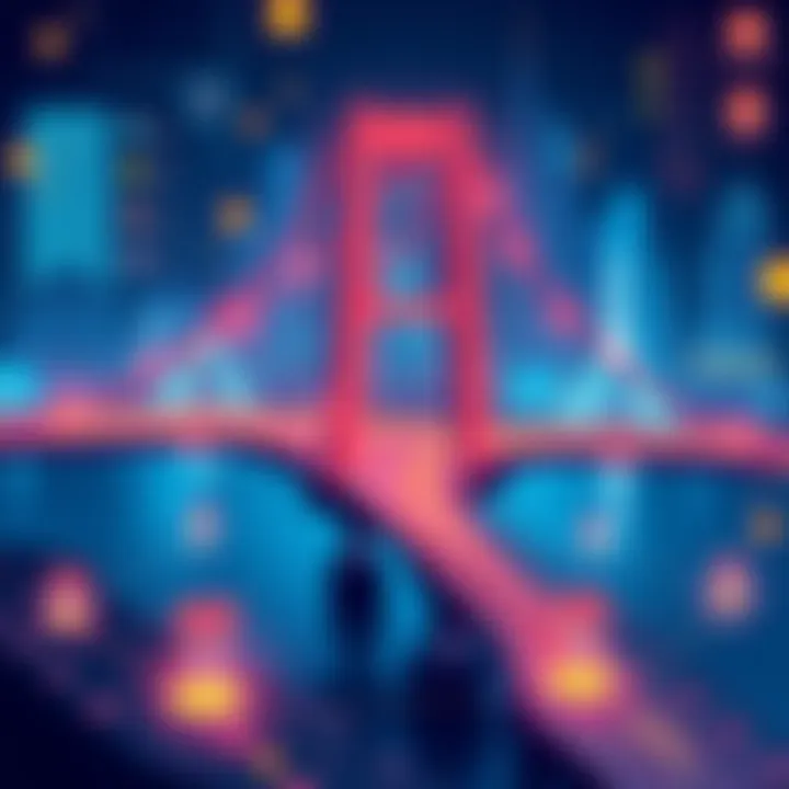 An illustration showing connections of Proof Bridges and Decentralized Physical Infrastructure Networks, with gaming elements in the background.