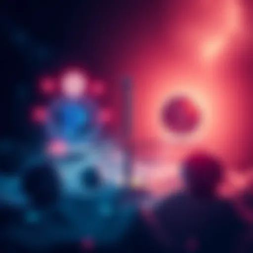 Proof of Work Concepts in Blockchain A digital illustration showing a balance between Proof of Work and Proof of Stake systems, with symbolic representations of each concept, highlighting ongoing innovations in blockchain technology.