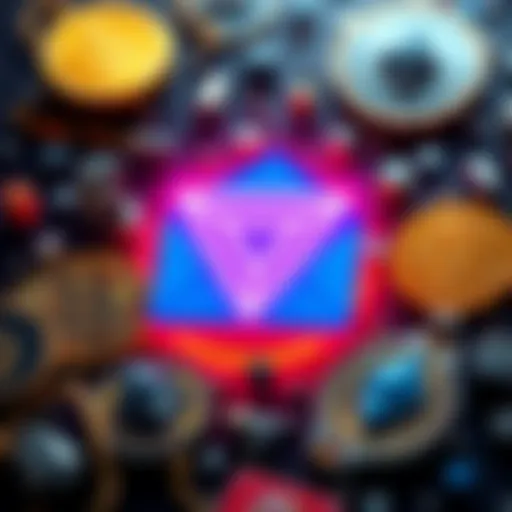 Proton Mail logo surrounded by popular cryptocurrency symbols like Bitcoin and Ethereum, highlighting privacy and security in the crypto space.