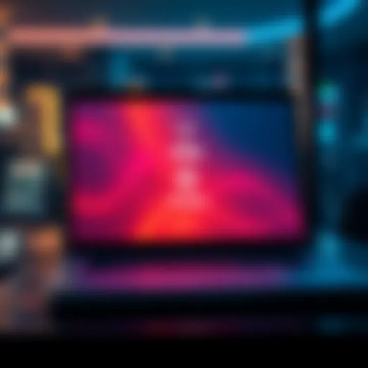 A laptop screen showing Proton Wallet with a VPN connection active, illustrating secure access from the UK.