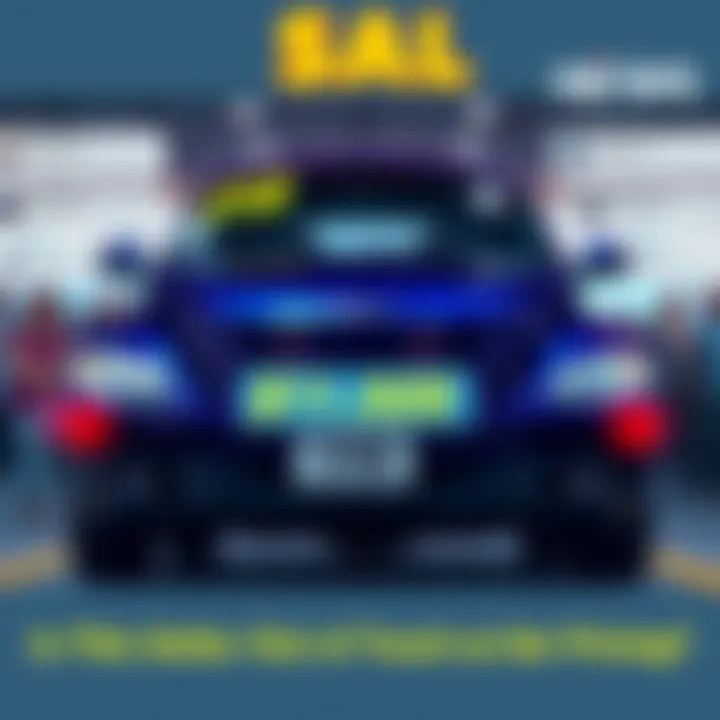 Pt. Cruiser for Sale A shiny Pt. Cruiser on display with a bold price tag, surrounded by comments discussing its value, showing mixed reactions from people.