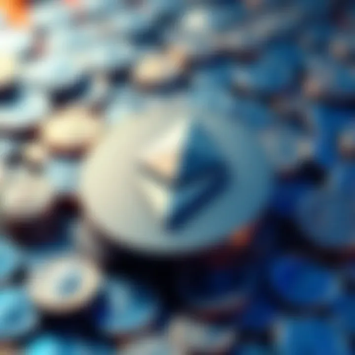 A public company logo overlaid with Ethereum symbols, representing a financial investment and strategy shift
