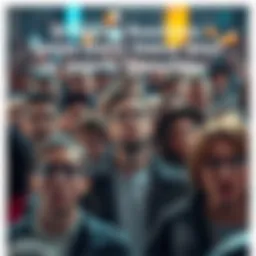 Public expressing shock A crowd of people looking surprised and confused as they react to recent news events.