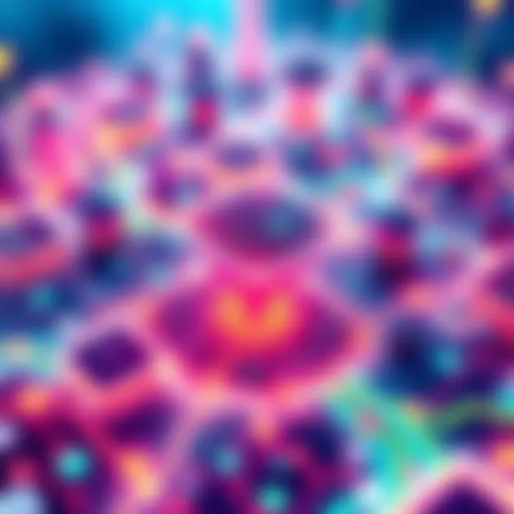 A digital representation of the PulseChain ecosystem showcasing community engagement and technological advancements