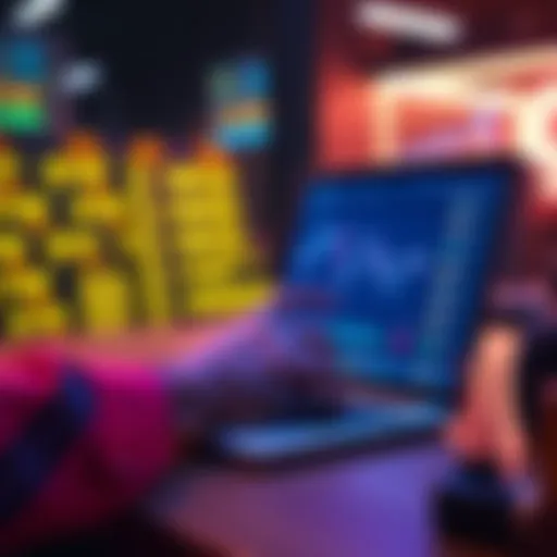 A person analyzing different platforms on a laptop to buy and sell PulseChain cryptocurrencies