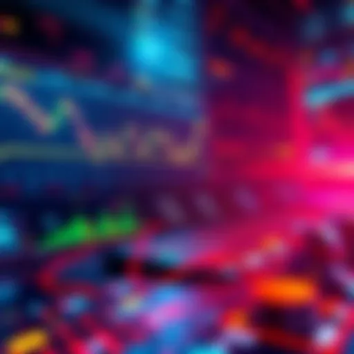 A visual representation of Python asyncio managing WebSocket connections in cryptocurrency trading, featuring charts and data streams.