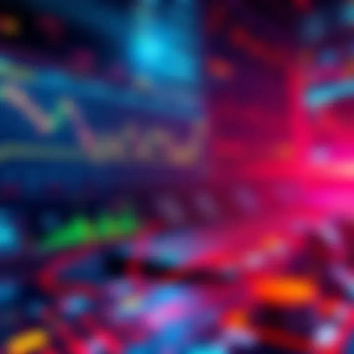 Python asyncio and crypto trading A visual representation of Python asyncio managing WebSocket connections in cryptocurrency trading, featuring charts and data streams.