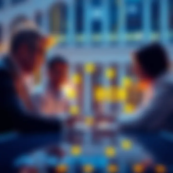 Quant Network and ECB Collaboration Representatives from Quant Network and the European Central Bank discussing the Digital Euro project