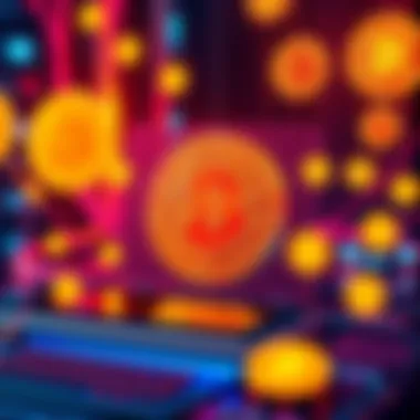 A quantum computer with digital Bitcoin symbols around it, representing the impact of quantum technology on Bitcoin assets.