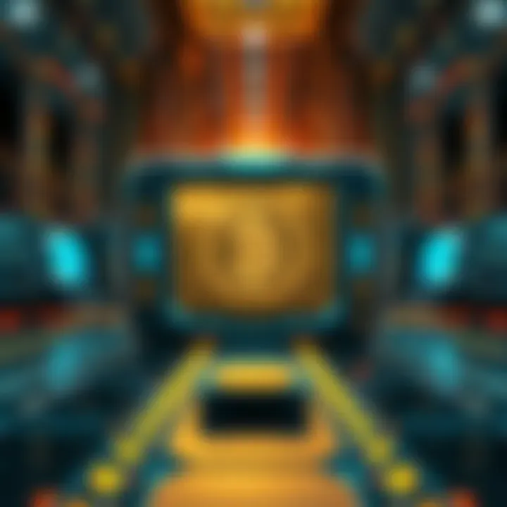 Illustration of a futuristic quantum computer with glowing circuits and a digital interface, symbolizing advancements in quantum technology.