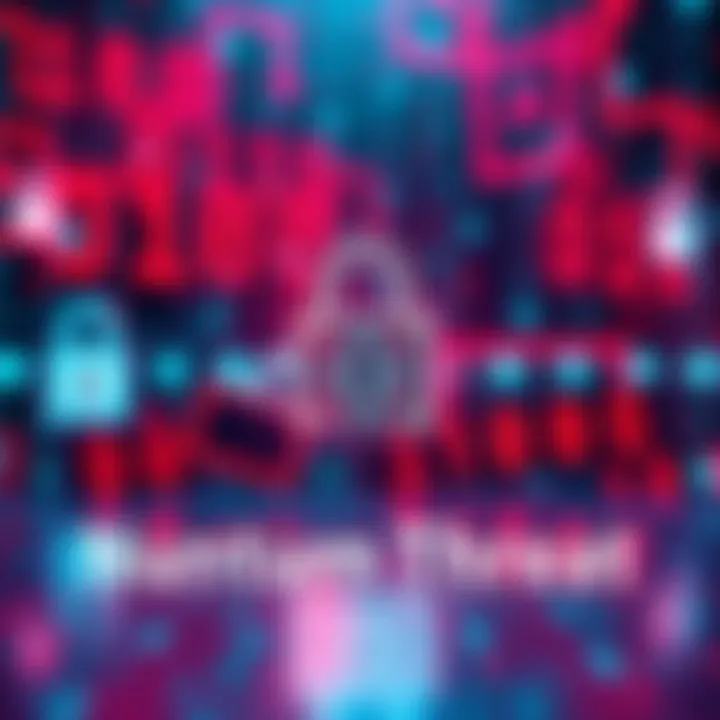 A visual representation of quantum computers threatening traditional encryption, with digital locks and binary code in the background.