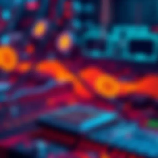 A graphic showing a quantum computer with Bitcoin symbols fading in the background, highlighting security risks.