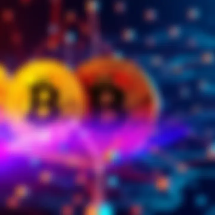 A visual representation showing Bitcoin symbols overshadowed by a quantum computer, indicating potential security risks.