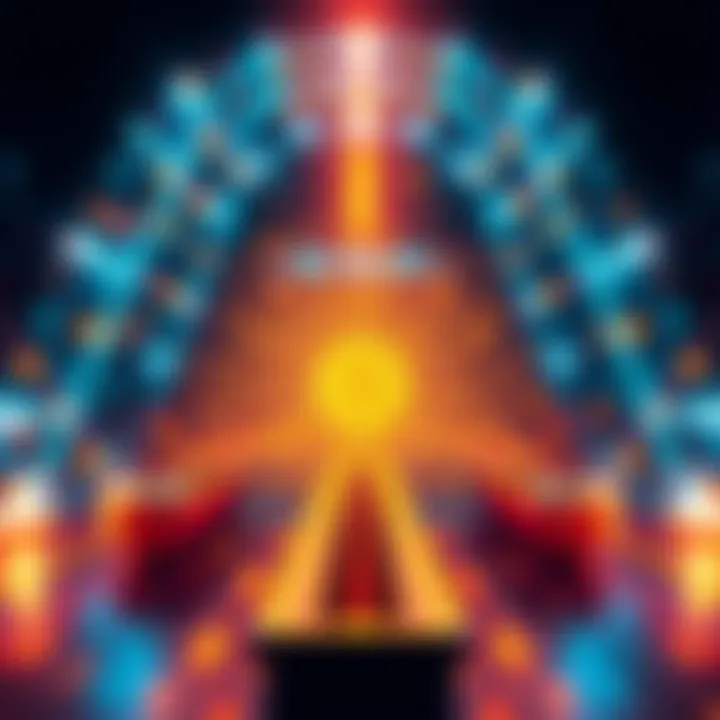 Qubic celebrates its record of 15.52 million transactions per second with a digital display of speed and technology.