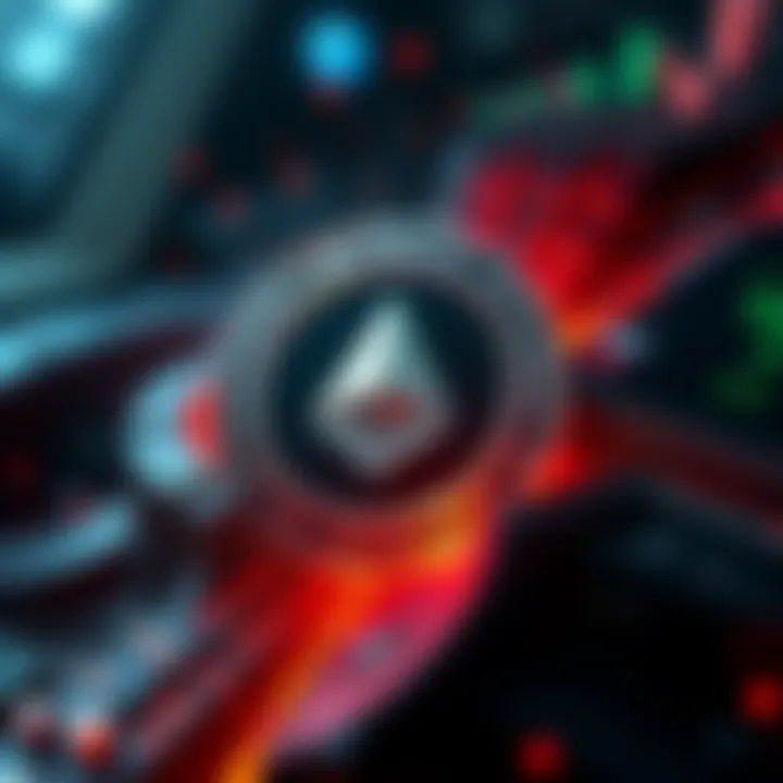 Qubic logo representing control over Monero's hashrate with a digital background