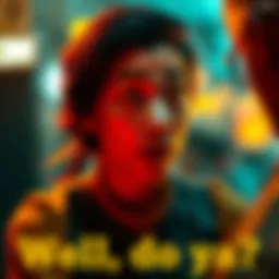 A person looking surprised while engaged in a conversation, emphasizing the phrase 'Well, do ya?'