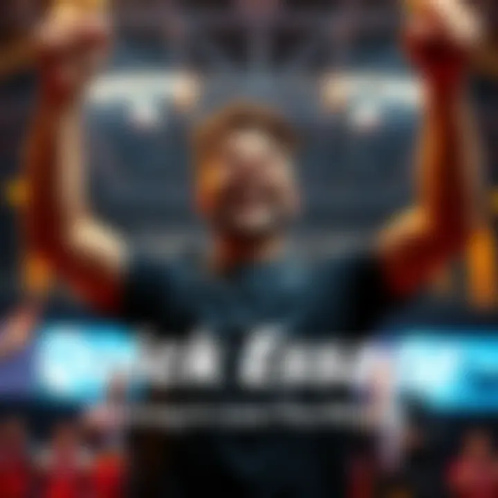 A person celebrating a fast win with a big smile, showing excitement and triumph in a competitive setting.