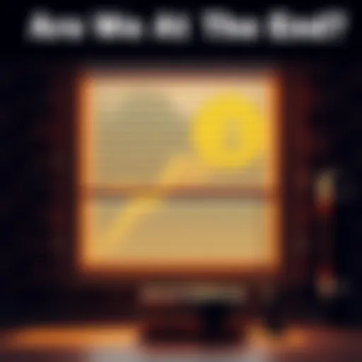 A humorous radio commercial for window blinds showcasing Bitcoin's uncertain future, portraying skepticism around the cryptocurrency.