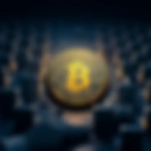 A graphic showing a single Bitcoin surrounded by many empty spaces, representing the rarity of full ownership among people.