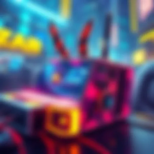 Illustration of a digital art piece representing a rare Punk NFT sold for a high price, showcasing vibrant colors and distinct styles.