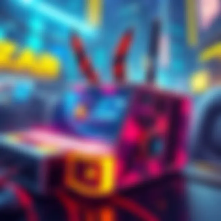 Illustration of a digital art piece representing a rare Punk NFT sold for a high price, showcasing vibrant colors and distinct styles.