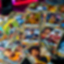 A collection of limited edition trading cards displayed with a focus on young players, showcasing their potential value in gaming.