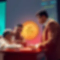 RBI Considers Crypto Ban Reserve Bank of India officials discussing cryptocurrency regulations while planning the digital rupee.