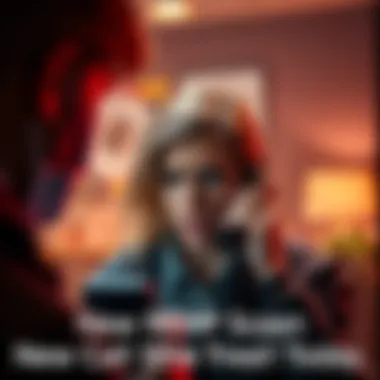 A worried person receiving a scam phone call claiming to be from the RCMP, looking at their phone with concern