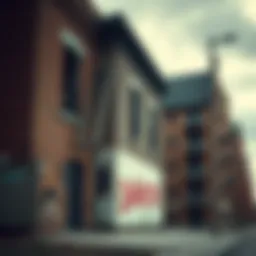 A rundown Detroit building with a distressed sign, symbolizing the collapse of RealT's real estate model