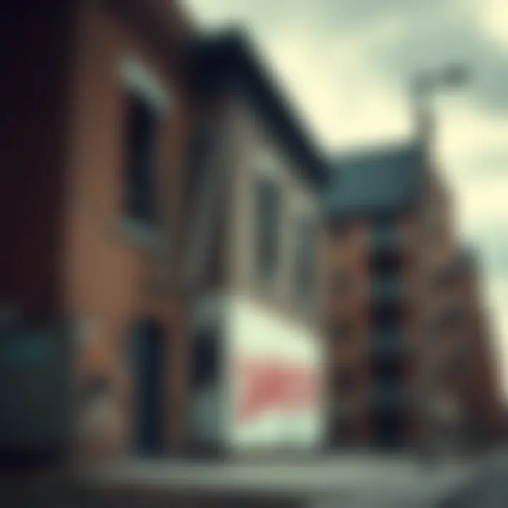 A rundown Detroit building with a distressed sign, symbolizing the collapse of RealT's real estate model