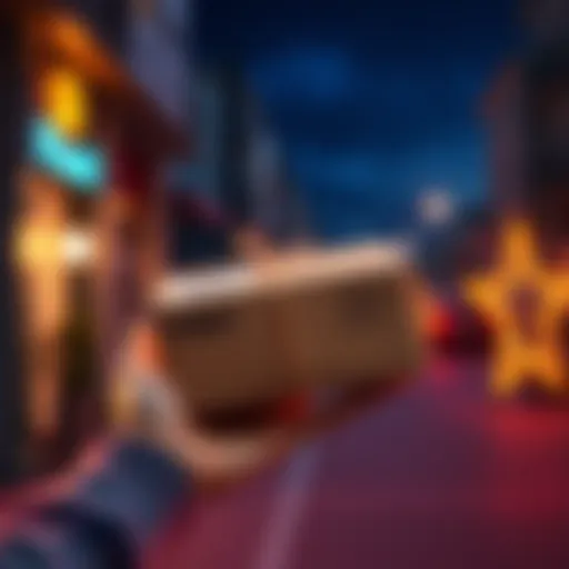 A person holding a newly received parcel with excitement after an update announcement