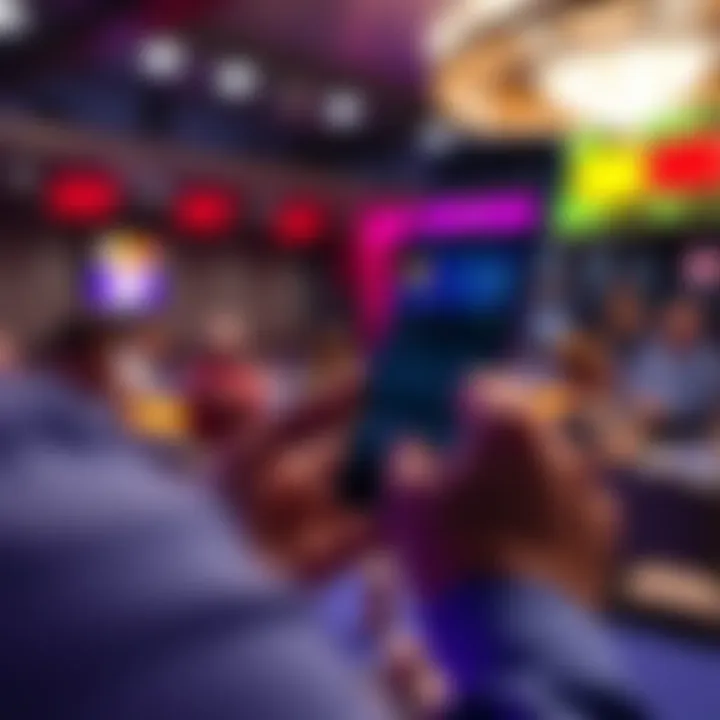 A person using a smartphone to set up a Coinbase account for receiving USDT at a poker tournament