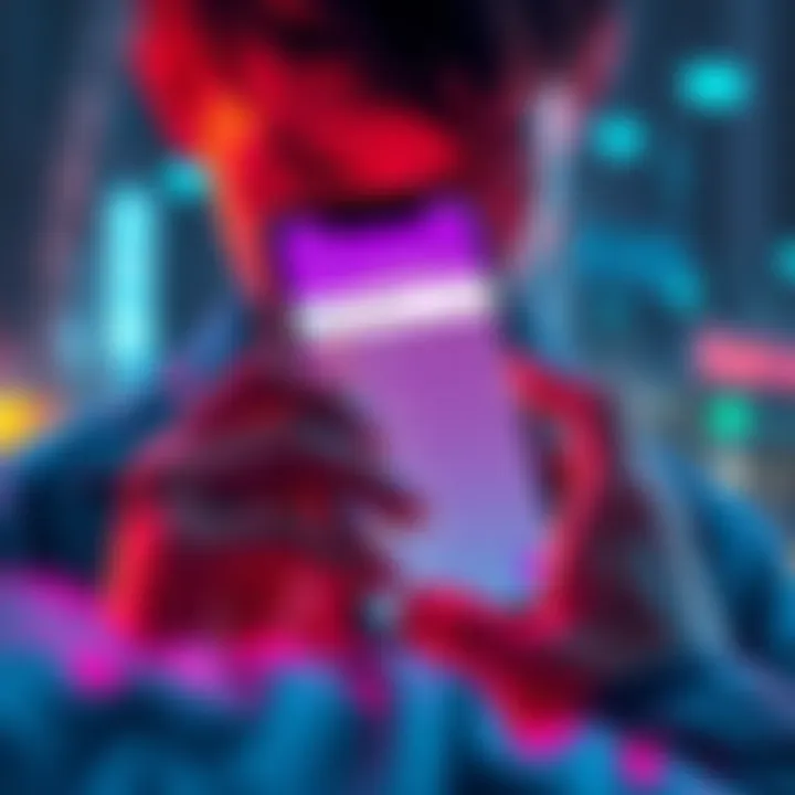 A person looking at a smartphone screen with wallet recovery options, illustrating the process of accessing a Samourai Wallet.